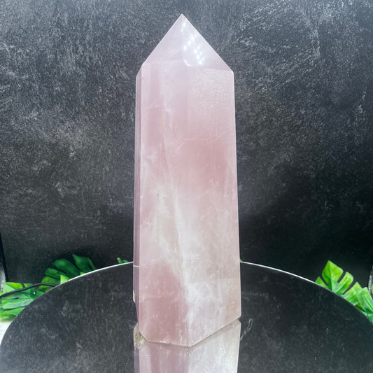 Chunky Rose Quartz Tower