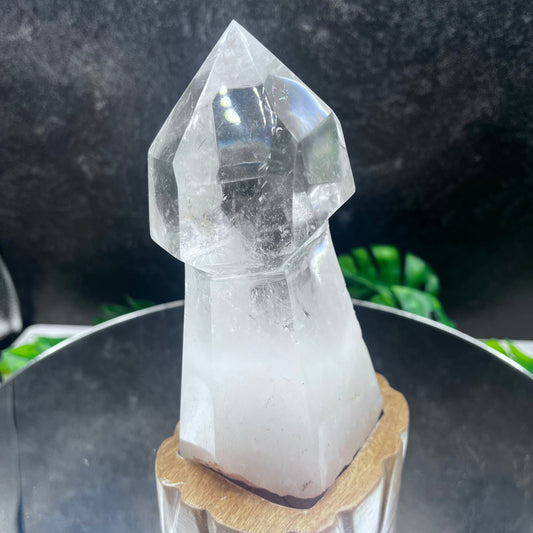 Clear Quartz Scepter-Cut Tower